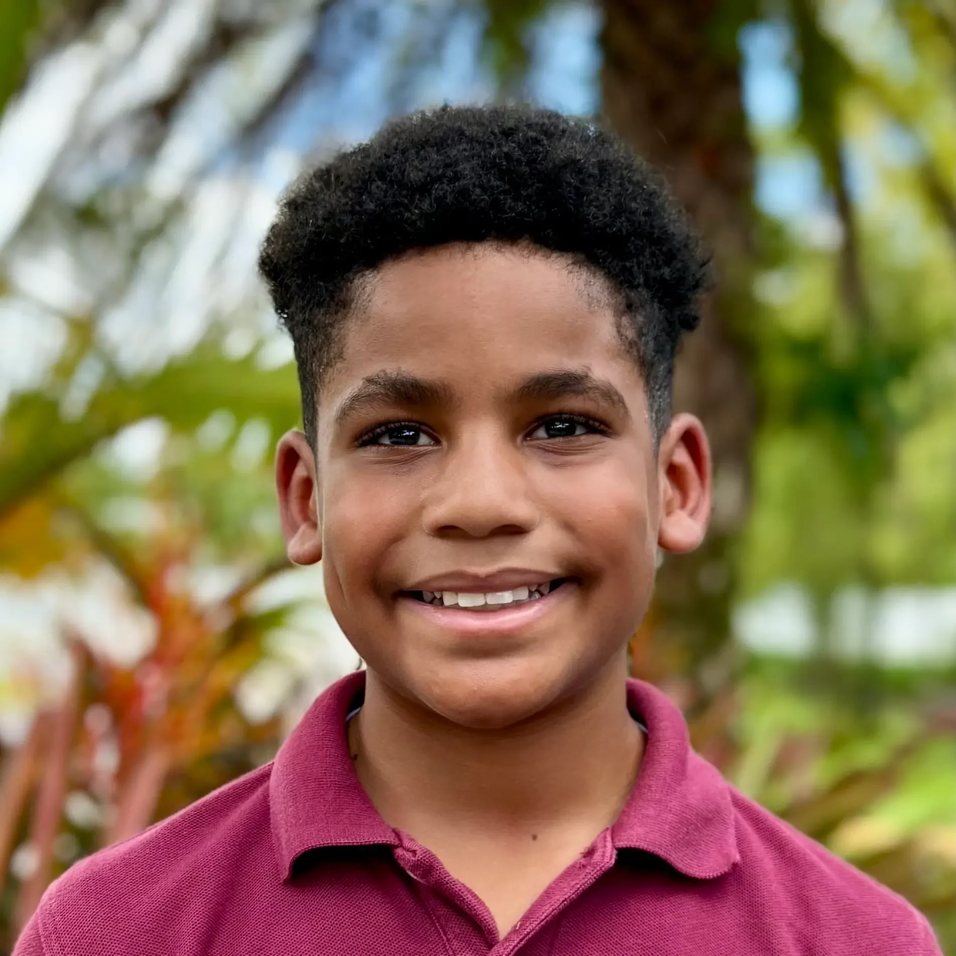 Ethan Anderson Student Sawgrass Adventist School - young male student smiling at the camera.