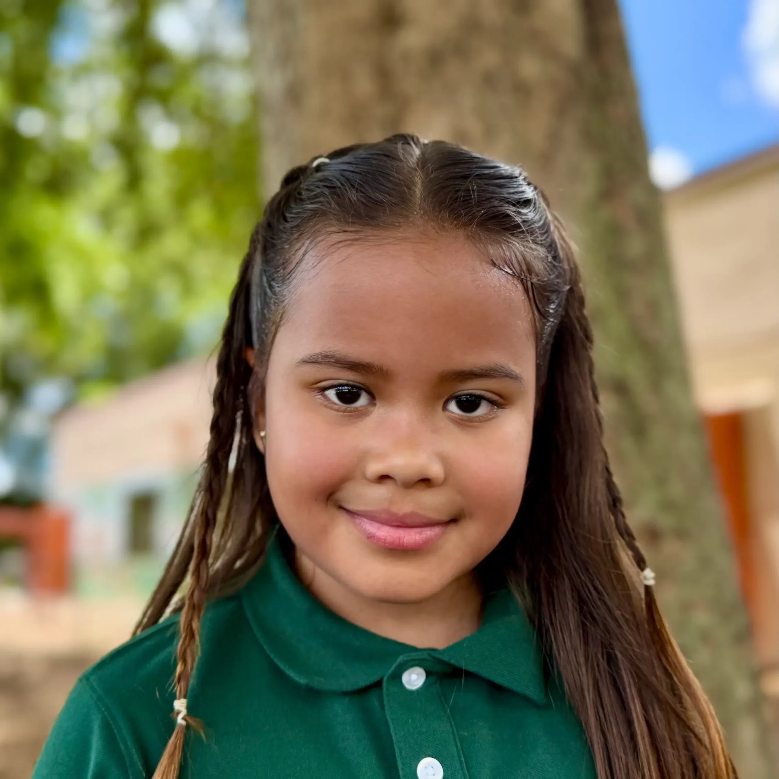 Julieta DiBiase Student Sawgrass Adventist School - young female student smiling at the camera.