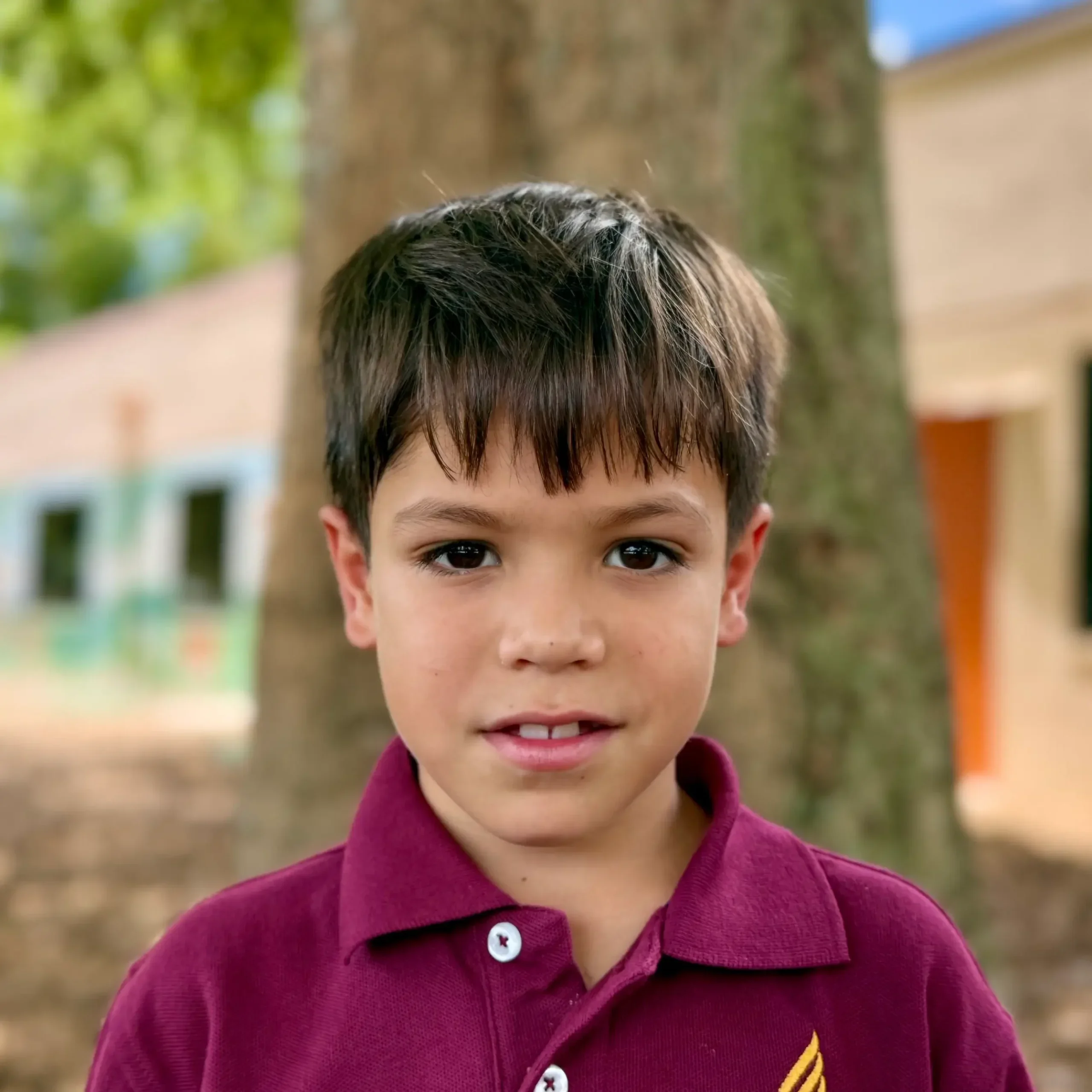 Lucas Royo Student Sawgrass Adventist School - young male student smiling at the camera.